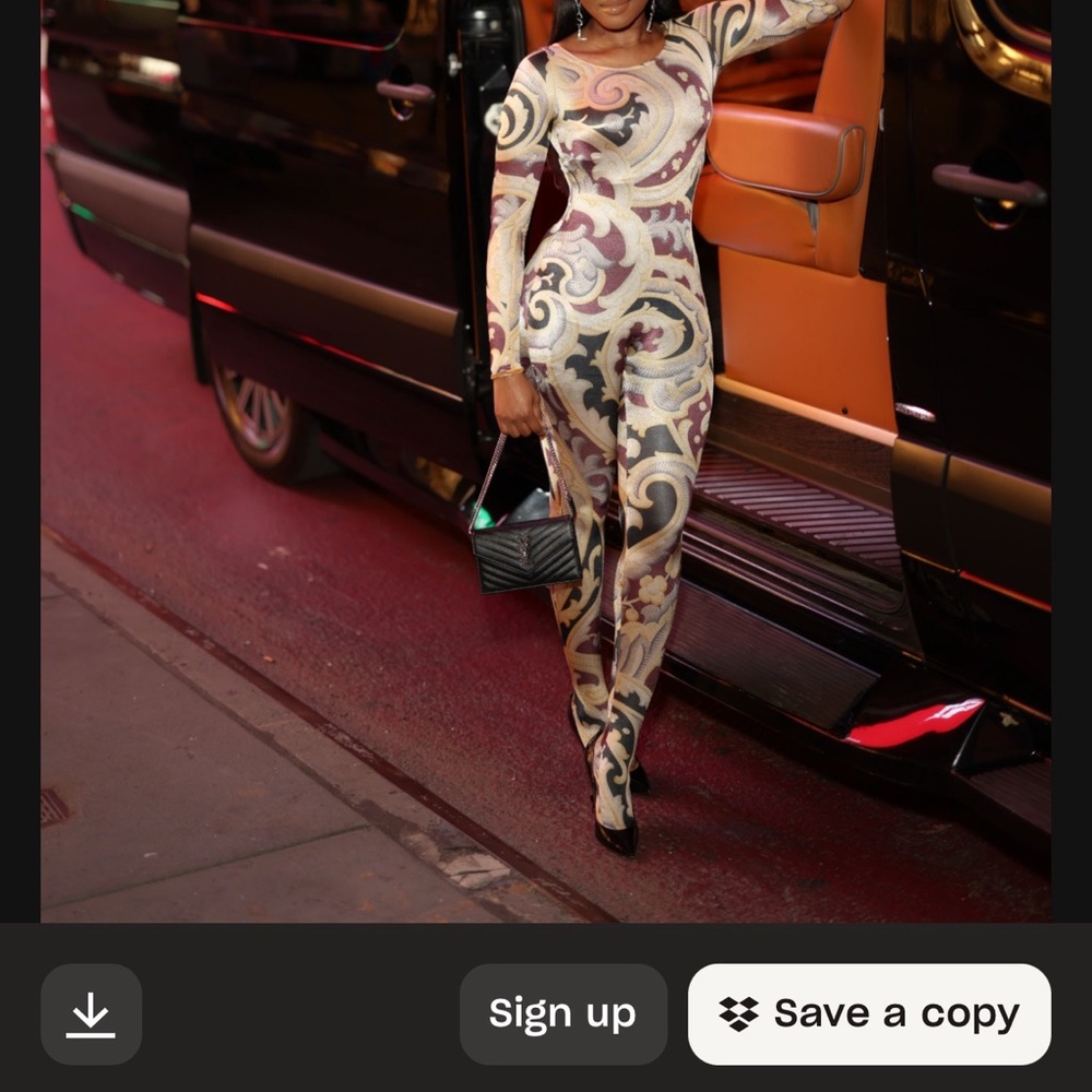 Wolford x etro jumpsuit worn